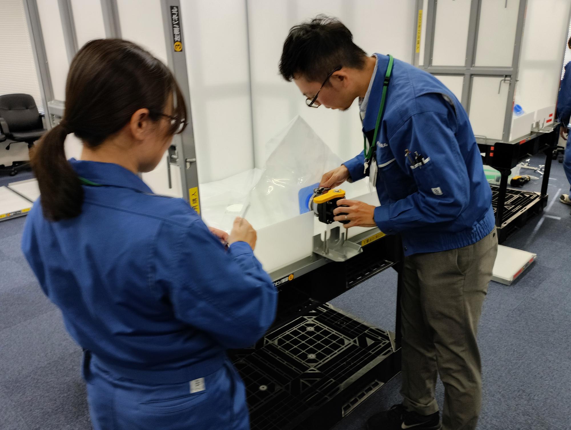 組み立て式給水タンク設置訓練写真5