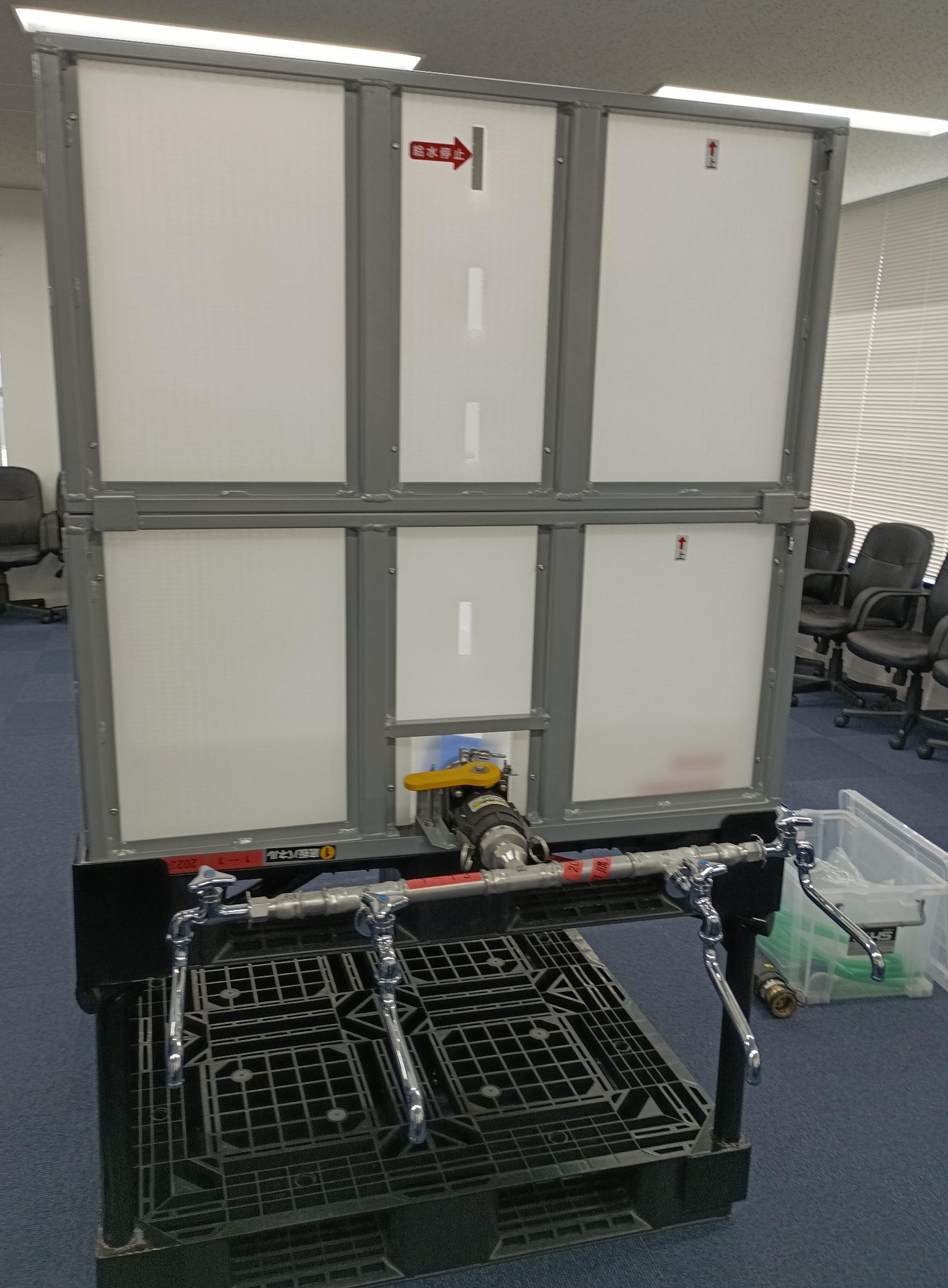 組み立て式給水タンク設置訓練写真6