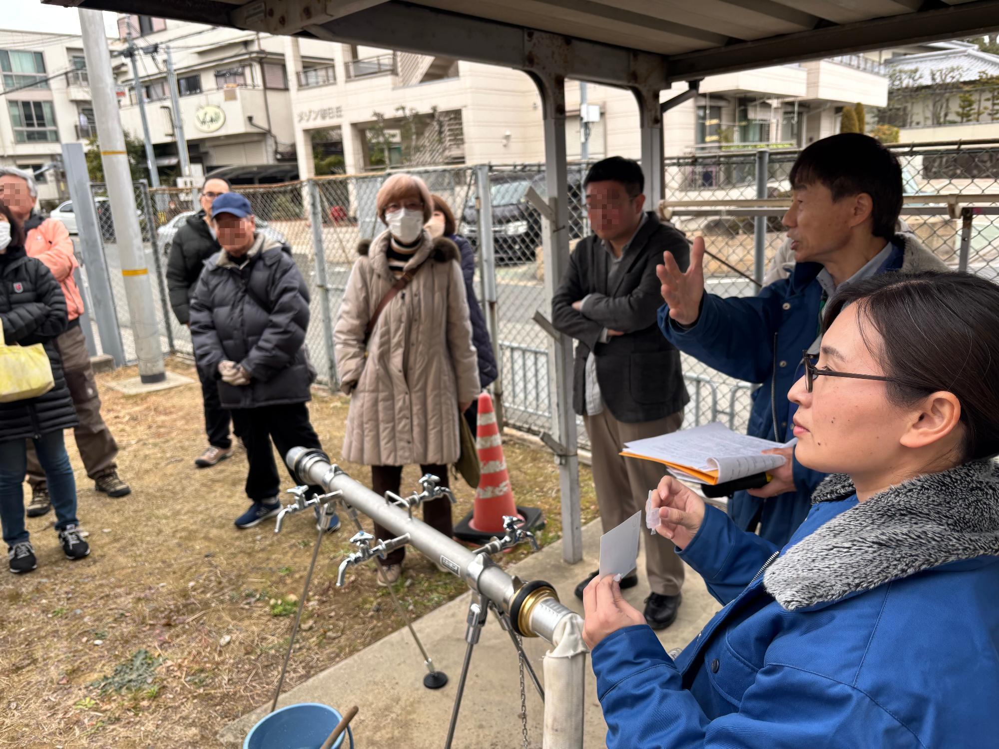 北中学校訓練写真4