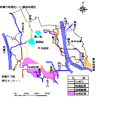 伊丹市河川図及び合流・分流区域図の画像